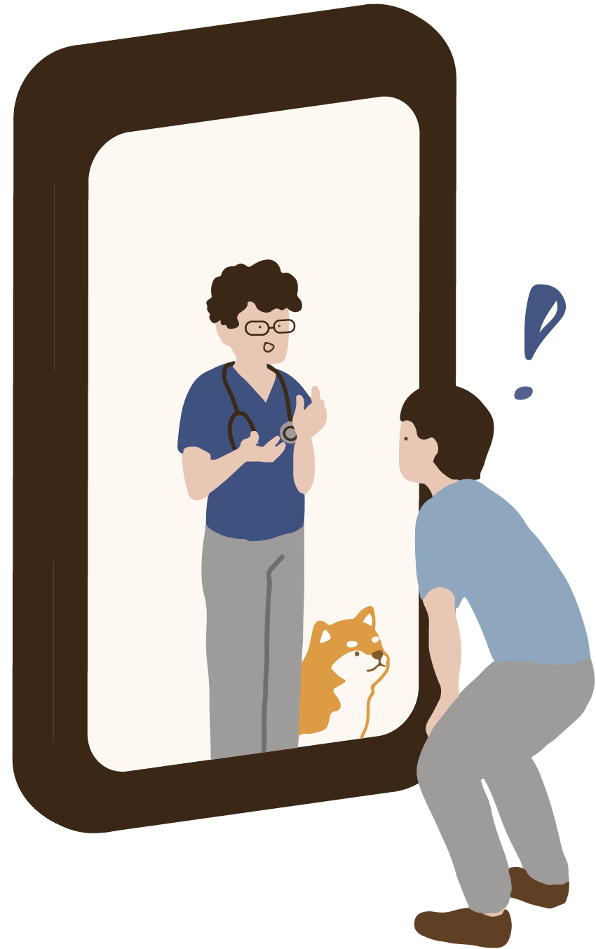 オンライン講座のイラスト